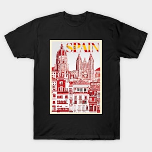 Spain vintage travel tourism 8 T-Shirt